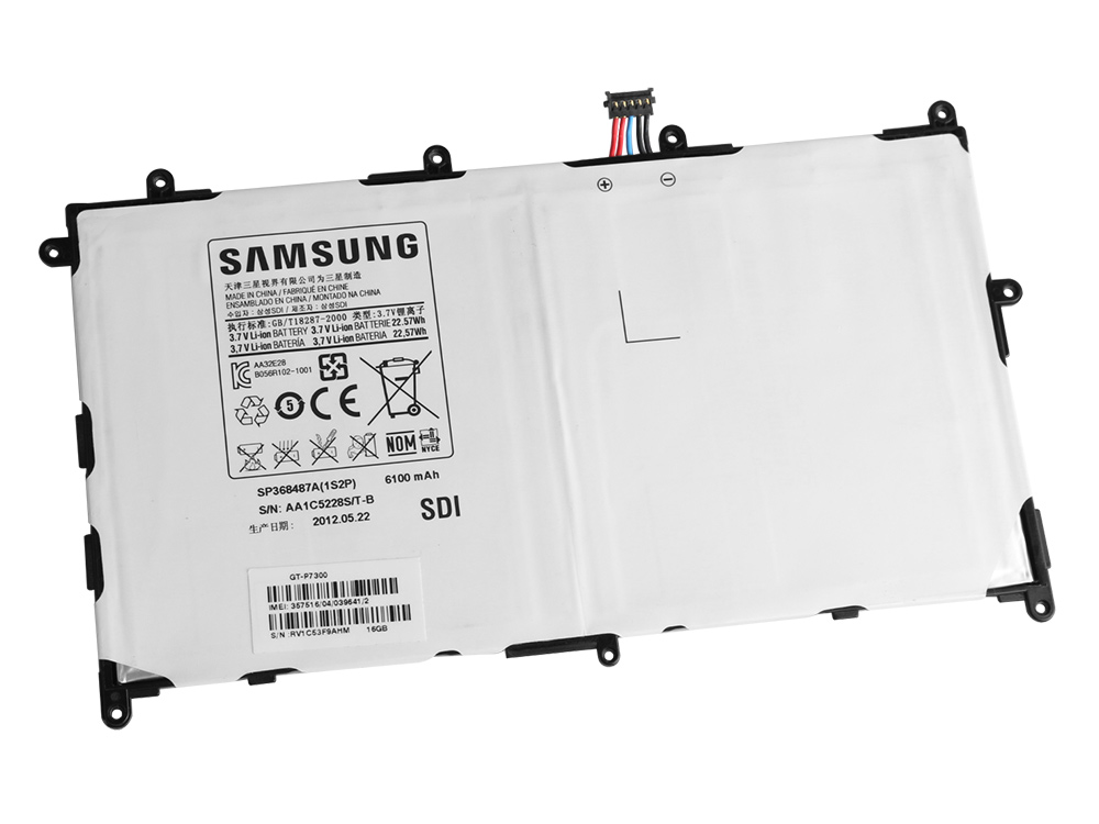 Original 6100mAh Batterier Samsung P7320 P7320T GT-P7320T - Klicka på bilden för att stänga