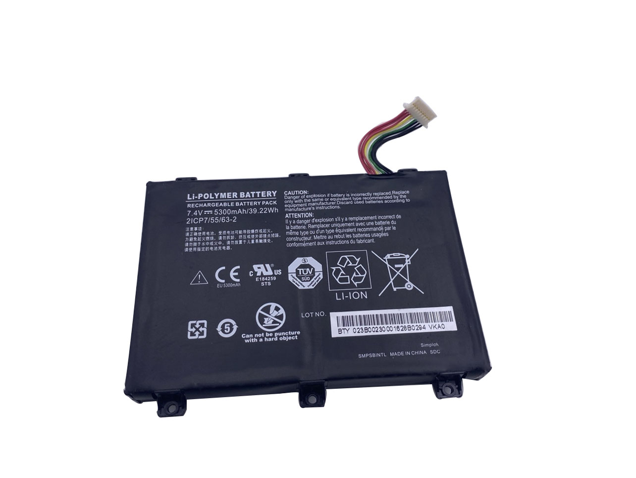 Batterier Simplo 21-93042-01 5300mAh 39.22Wh