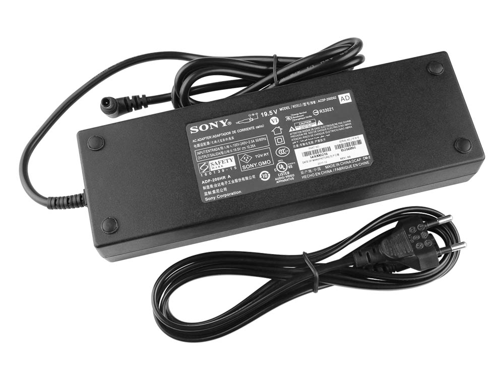 Original 200W Sony XBR-55X900E AC Adapter Laddare + Kabel