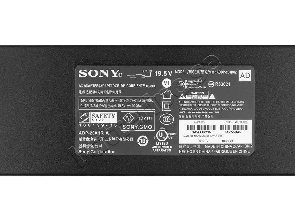 Original 200W Sony KD55SD8505BU AC Adapter Laddare + Kabel