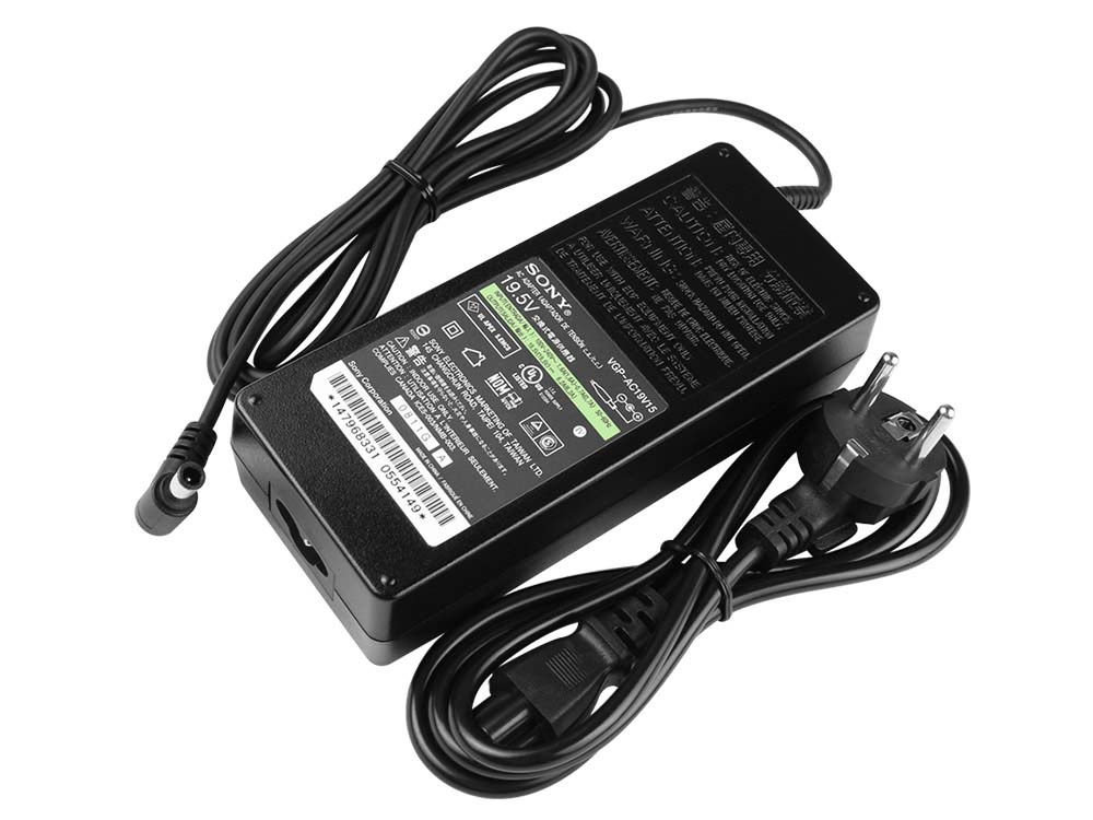 Original 120W AC Adapter Laddare Sony KD-49XF7077 KD49XF7077 + Kabel