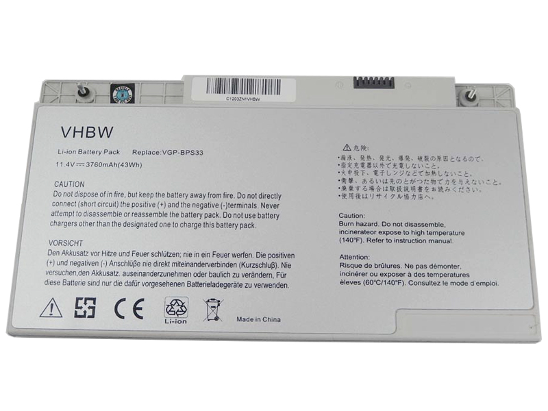 3760mAh Sony Vaio SVT14122CXS SVT14122PXS Original Batterier