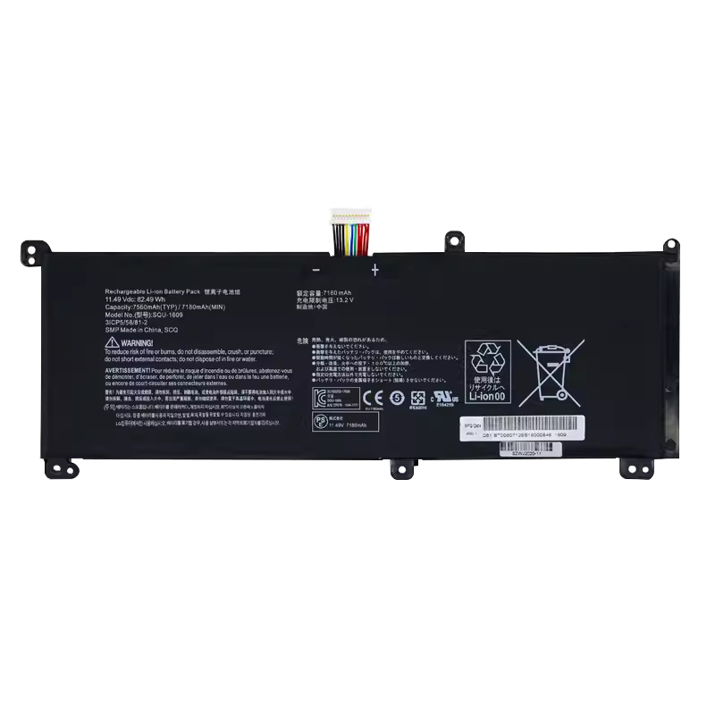 Batterier Hasee SQU-1710 SQU-1714 7180mAh 82.49Wh