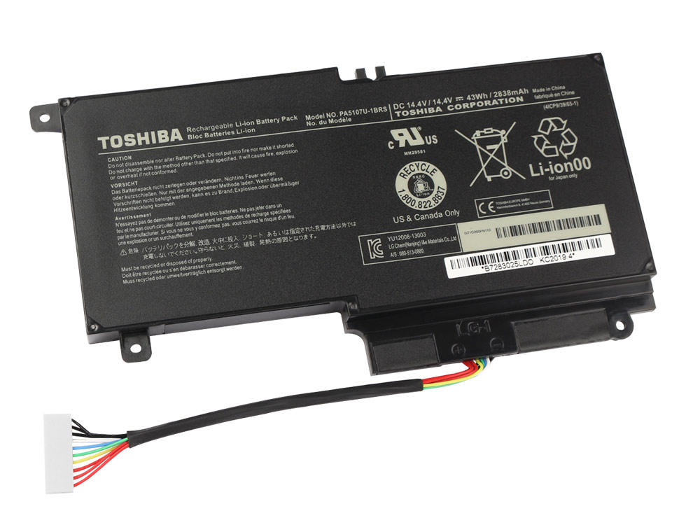 Original Batería Toshiba Satellite P50T-BST2GX1 P50T-BST2GX3 - Klicka på bilden för att stänga