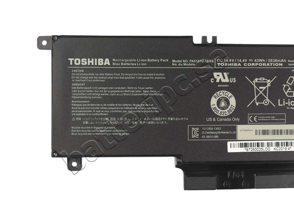 Original Batería Toshiba Satellite P50-B-11U P50-B-11M