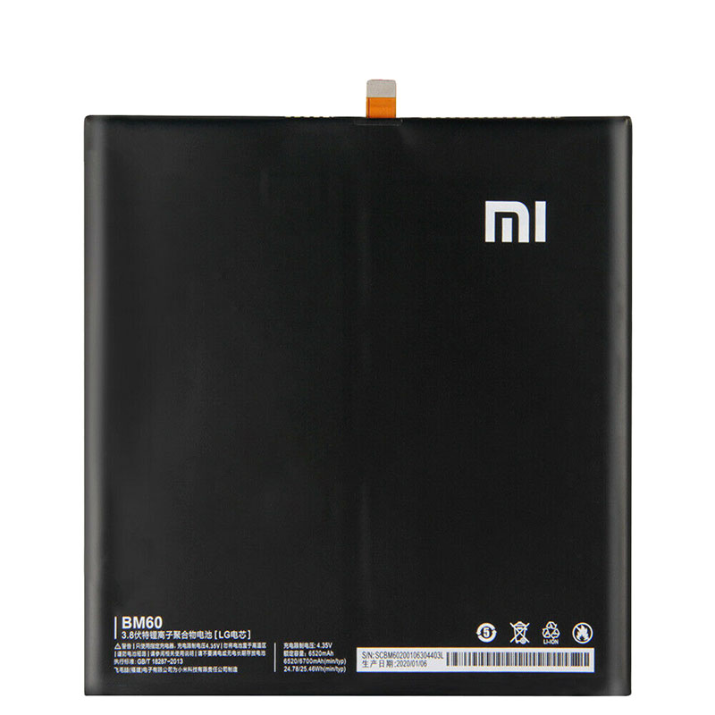 Original Batterier Xiaomi BM60 6520mAh 23.71Wh