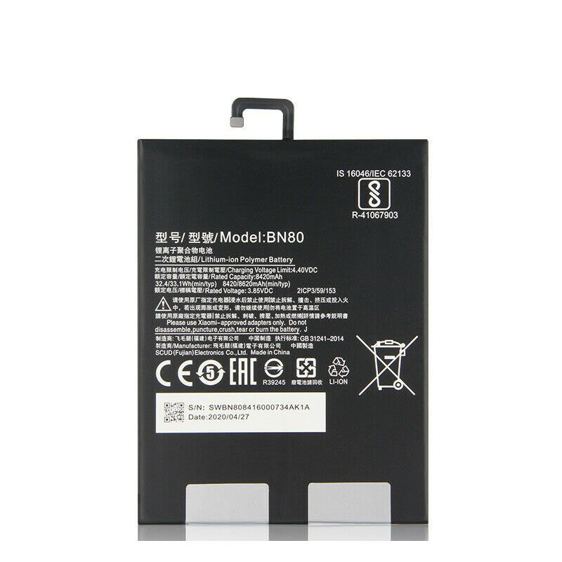 Original Batterier Xiaomi BN80 8420mAh 32.4Wh